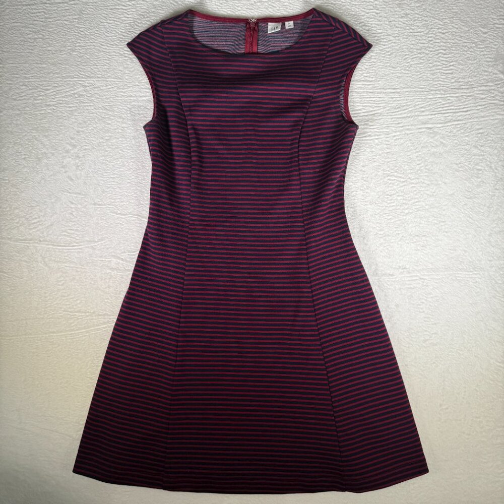 Gap Red Mini Fit and Flare Dress Cap Sleeves Knit‎ size 14